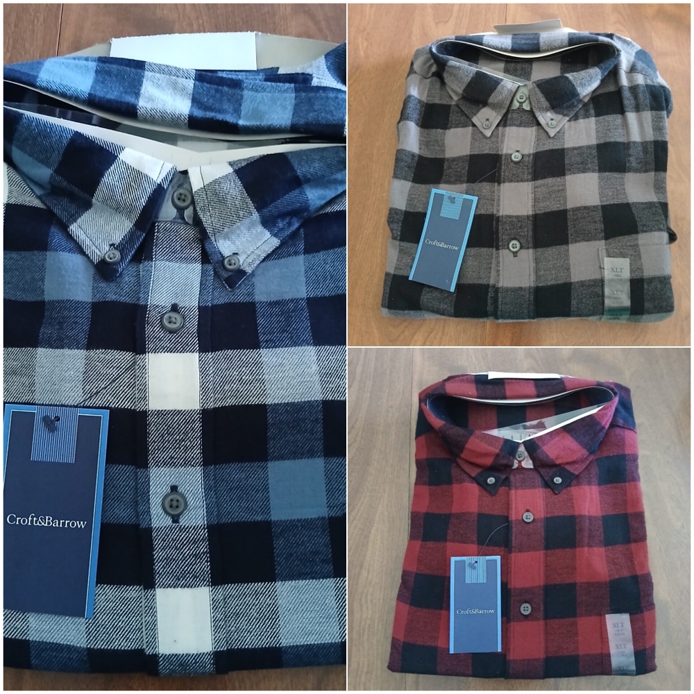 Mens Tall Flannel Shirt - Picture 7 of 7